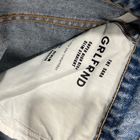 GRLFRND | NEW Sara Super High Rise Slim Straight Jeans in Red Rock Size 30 - Picture 11 of 11